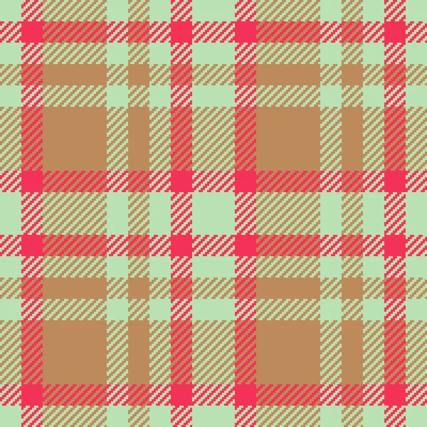 Tartan Pattern Background Texture Fabric Vector Seamless Plaid Textile Check — Stock Vector