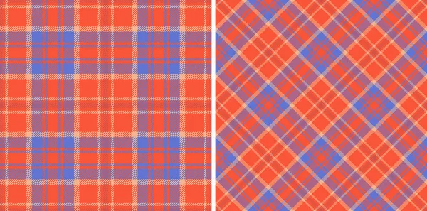 stock vector Check background tartan. Textile seamless plaid. Texture vector fabric pattern in set.