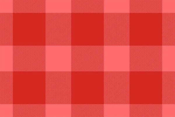 Плед Фон Проверить Бесшовный Рисунок Красном Векторная Ткань Текстильной Печати — стоковый вектор
