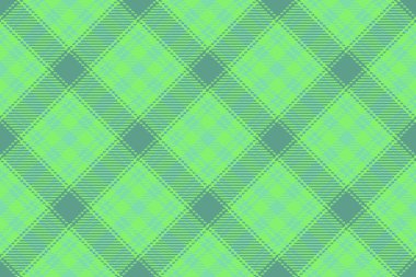 Kusursuz bir geçmiş kontrolü. Kumaş desenli doku. Turkuaz ve yeşil renkli Tartan vektör tekstil ekoseli.