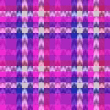 Tekstil kumaşı pürüzsüz. Doku kontrolü ekoseli. Mavi ve çivit renklerinde arkaplan tartan vektör deseni.