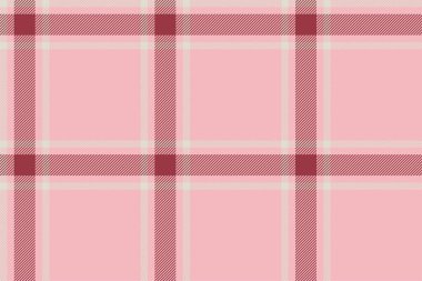 Ekose arka plan, pürüzsüz pembe deseni kontrol et. Tekstil baskısı için vektör kumaş dokusu, ambalaj kağıdı, hediye kartı, duvar kağıdı düz tasarım.