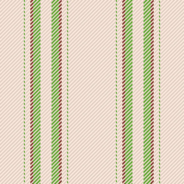 Stripe Lines Background Seamless Textile Vector Pattern Vertical Texture Fabric — Stock Vector