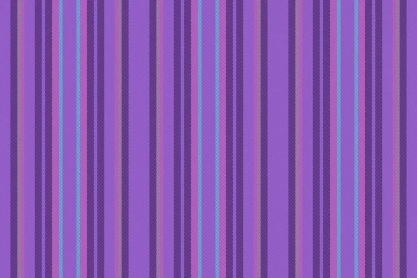 Lijnen Textiel Verticaal Achtergrondstof Naadloze Textuur Vector Patroon Violet Pastel — Stockvector