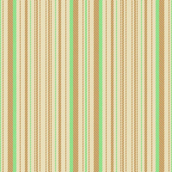 背景面料垂直 纺织品纹理矢量 线条图案条状 光色和绿色无缝 — 图库矢量图片