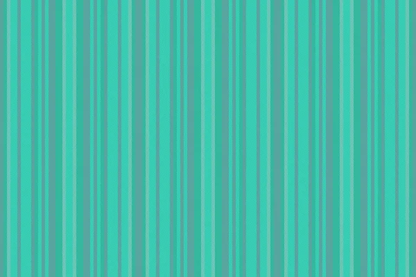 Achtergrondpatroon Vector Textuur Stof Naadloos Verticale Lijnen Streep Textiel Turquoise — Stockvector