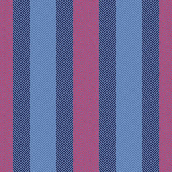 ベクトル垂直シームレス ファブリックの背景ライン 青と赤のテキスタイルストライプ柄の質感 — ストックベクタ