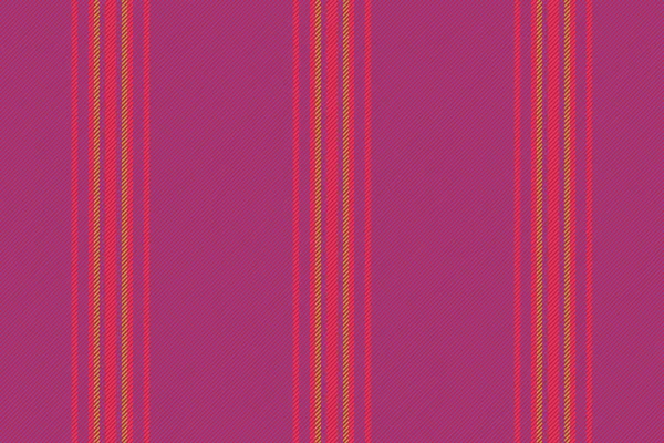 Текстильная Ткань Бесшовная Вектор Шаблонных Линий Вертикальная Текстура Красном Желтом — стоковый вектор