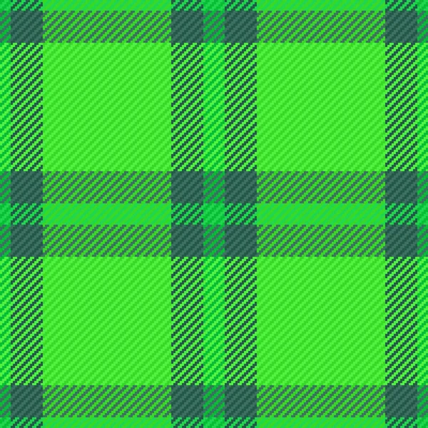 Background Check Pattern Plaid Texture Textile Fabric Vector Tartan Seamless — Stock Vector