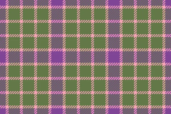Tartan Pattern Texture Background Seamless Fabric Textile Check Plaid Vector — Stock Vector