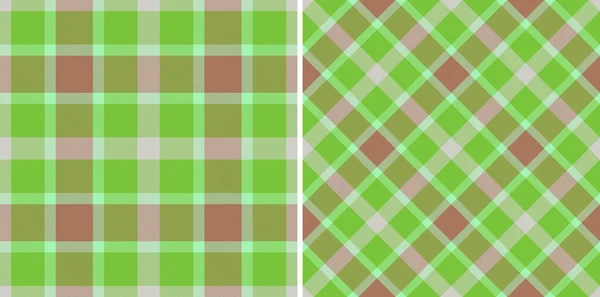 stock vector Pattern plaid background. Check texture seamless. Fabric vector tartan textile in set.