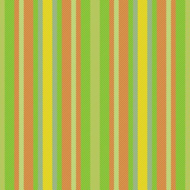Sarı ve yeşil renklerde çizgili dikey arkaplan çizgili kusursuz doku vektörünün kumaş çizgileri.