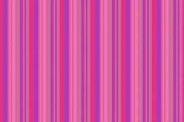 Çizgili arkaplan çizgilerinin dikey dokusu. Pembe ve çivit renklerinde dikişsiz tekstil vektörü var..