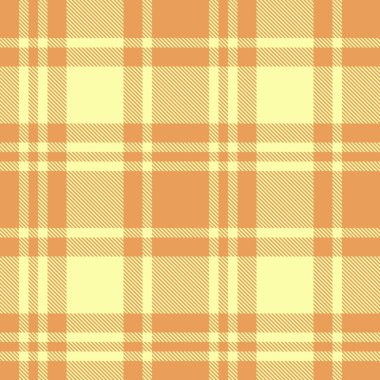 Turuncu ve kireç renklerinde tekstil dikişsiz tartan desenli vektör arkaplan dokusunun ekoseli kontrolü.