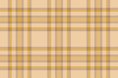Ekose desenli turuncu ve kehribar renkli ekose desenli tartan kumaşın arka plan kumaş vektörü.
