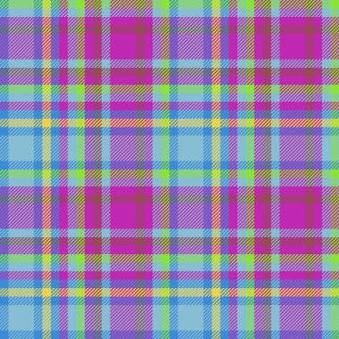 Cyan ve mor renkli ekose desenli kumaş ve ekose desenli tartan kumaşı vektör kontrolü.