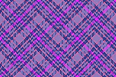 Mavi ve çivit renklerinde tekstil desenli ekose kumaş arkaplanı.