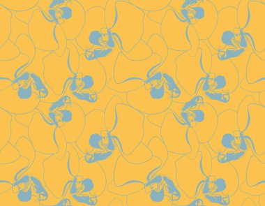 Floral pattern seamless background. Foliage and flower wallpaper design of nature. Vector illustration.