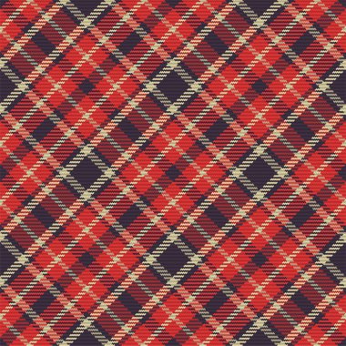 İskoç ekosesinin kusursuz deseni. Kumaş dokusunu kontrol ederek tekrarlanabilir arkaplan. Çizgili tekstil izinin düz vektör arkaplanı.