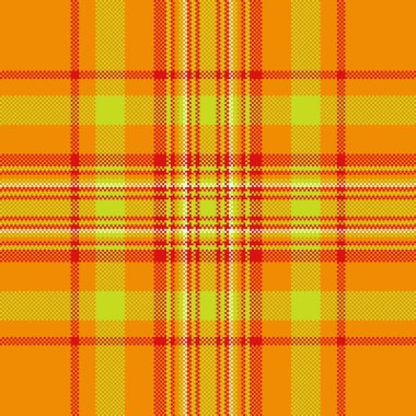 Kumaş arkaplan tekstilinin vektör desenli parlak ve kireç renklerinde ekoseli tartan deseni.
