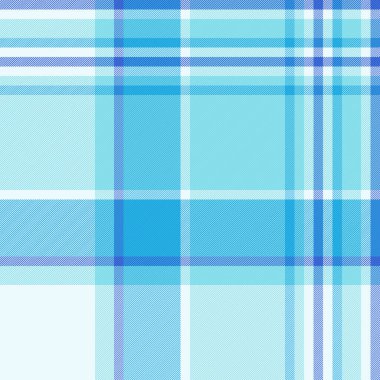 Cyan ve açık renkli desenli ekose kumaşlı ekoseli dikdörtgen tartanın doku arka plan vektörü.