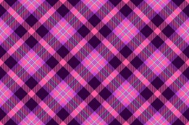 Kumaş desenli, koyu ve pembe renklerde pürüzsüz bir kumaş desenli ekose arka plan tartanı..