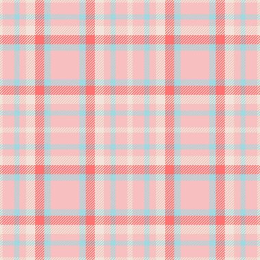 Ekose desenli arka plan ekoseli kumaş vektörü ışık ve kırmızı renklerde dikişsiz tekstil deseni ile.