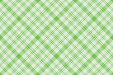 Beyaz ve yeşil renklerde kumaş arkaplan tekstil desenli ekosesiz dokunun vektör tartan kontrolü.