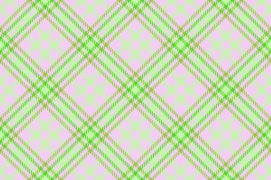 Kumaş vektör ekoseli kumaşın kusursuz deseni açık ve yeşil renkli tekstil kontrolü.