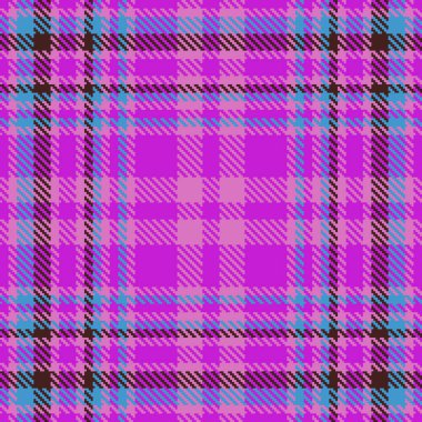 Ekose desenli dikdörtgen vektörün kumaş desenli tekstili menekşe ve mavi renklerde arkaplan kontrolü.