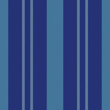 Dikey kumaş desenli tekstil çizgisi vektör arkaplan çizgileri deseni mavi ve cyan renklerinde.