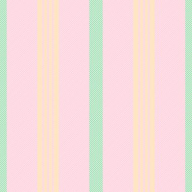 Desenli kumaşın dikey arka plan vektörü. Doku çizgileri açık ve sarı renkli..