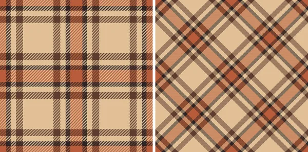 Pattern Vector Check Tartan Plaid Background Textile Fabric Seamless Texture — Stock Vector