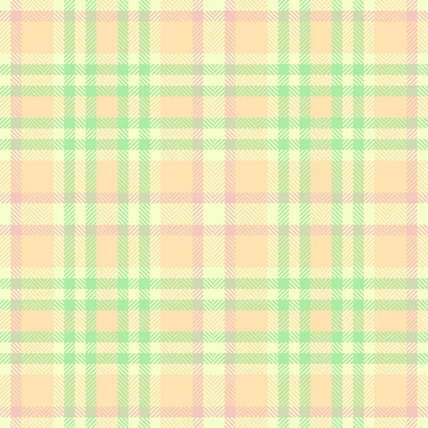 Seamless Texture Tartan Vector Plaid Fabric Pattern Check Background Textile — Stock Vector