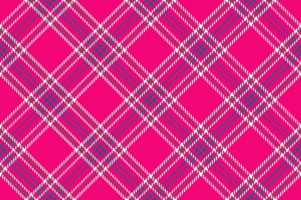 Check Pattern Texture Vector Seamless Fabric Plaid Background Tartan Textile — Stock Vector