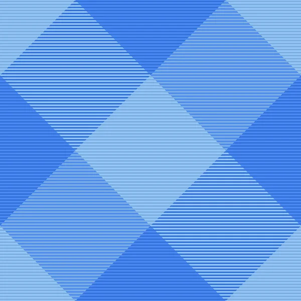 Vzor Bezešvé Kontroly Kostkované Vektorové Tartan Texturou Pozadí Textilie Modré — Stockový vektor