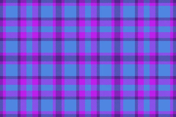 Plaid Tartan Fabric Check Pattern Vector Background Seamless Texture Textile — Stock Vector
