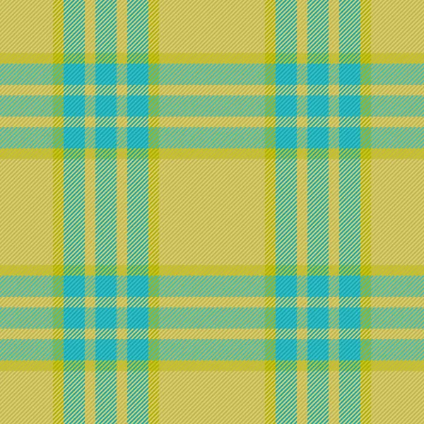Vzor Bezešvé Textury Textilního Pozadí Tkaniny Kostkovaným Vektorovým Tartanem Žlutých — Stockový vektor