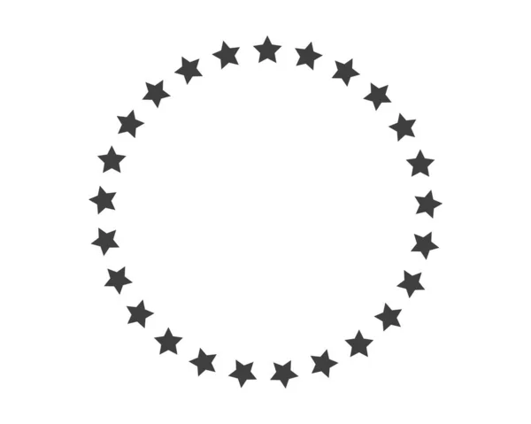 Запустити Рамку Прикраси Векторі Зірки Абстрактна Кругла Межа Зоряна Премія — стоковий вектор