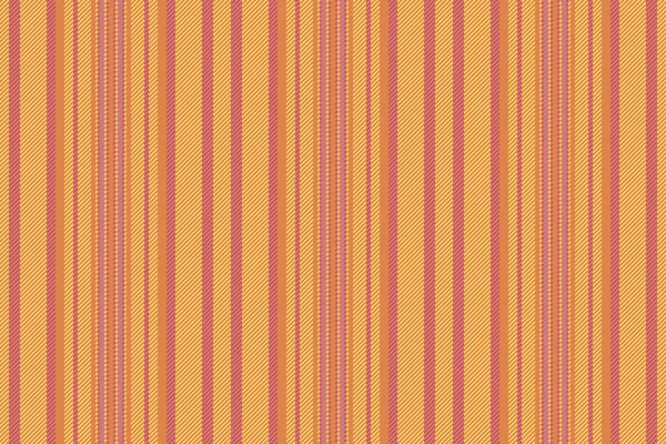 Texturlinien Des Textilen Hintergrundvektors Mit Einem Streifenmuster Vertikal Nahtlos Orange — Stockvektor