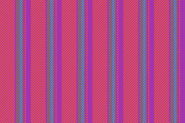 バイオレットと赤の色で背景ベクトルライン繊維とファブリックストライプパターンのテクスチャ垂直シームレス — ストックベクタ