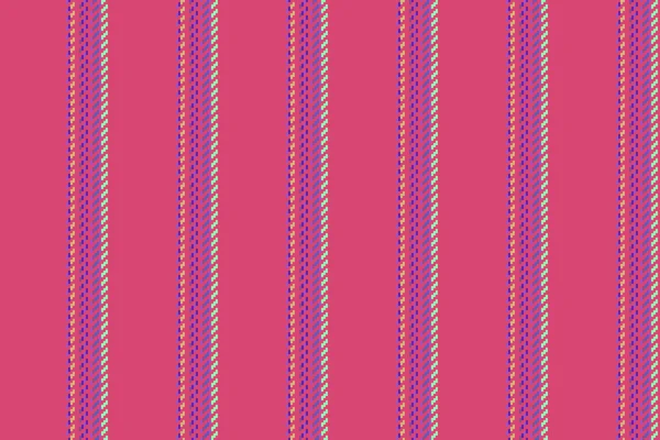 赤と紫の色でテキスタイルパターンラインテクスチャとシームレスな背景ファブリックのベクトル垂直ストライプ — ストックベクタ
