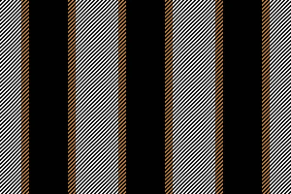 黒と白の色でベクトルシームレスな背景テクスチャとファブリックテキスタイルストライプの垂直パターンライン — ストックベクタ
