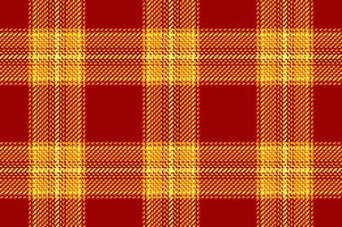 Ekose kontrol kumaşının tartan tekstil vektörü arkaplan desenli kırmızı ve parlak renklerde pürüzsüz.