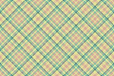 Tekstil denetimi kumaş vektörü sarı ve açık renkli arkaplan desenli ekose kumaş..