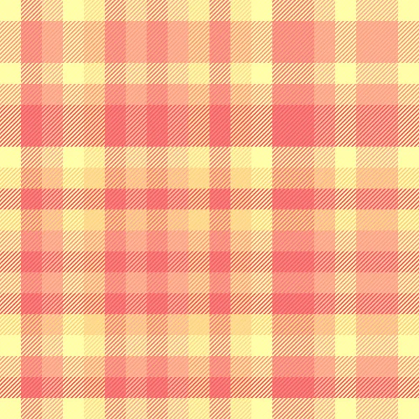 Tartan Plaid Textile Seamless Background Texture Vector Fabric Check Pattern — Stock Vector