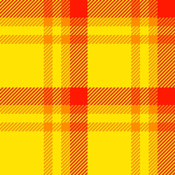 Fabric Pattern Plaid Background Check Texture Textile Tartan Seamless Vector — Stock Vector