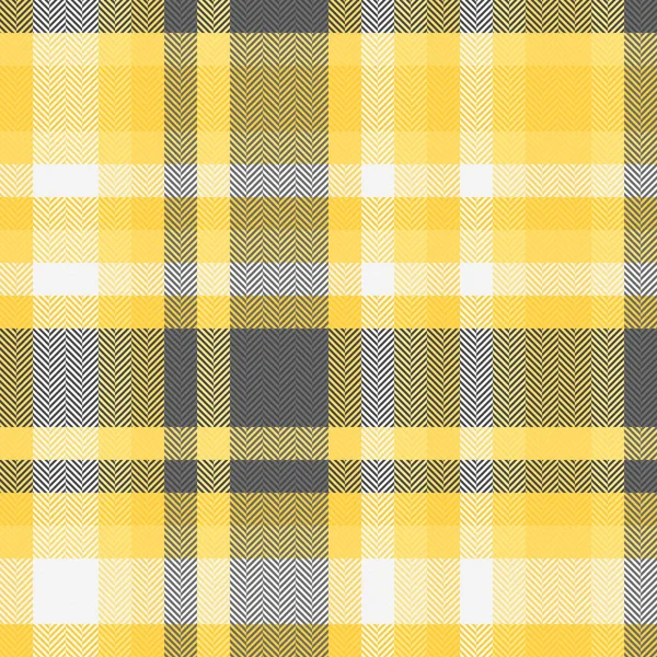 Fabric Plaid Texture Textile Seamless Vector Tartan Check Pattern Background — Stock Vector