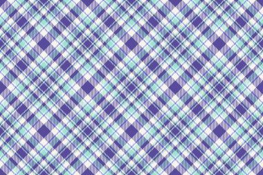 Keten ve çivit renklerinde tartan desenli kumaş desenli arka plan kumaş kontrolünün ekoseli vektörü.