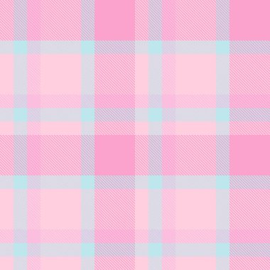 Açık ve pembe renklerde arka plan tekstil vektör desenli tartan kontrolünün kumaş deseni pürüzsüzdür.